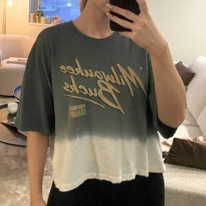 Milwaukee bucks cropped t-shirt